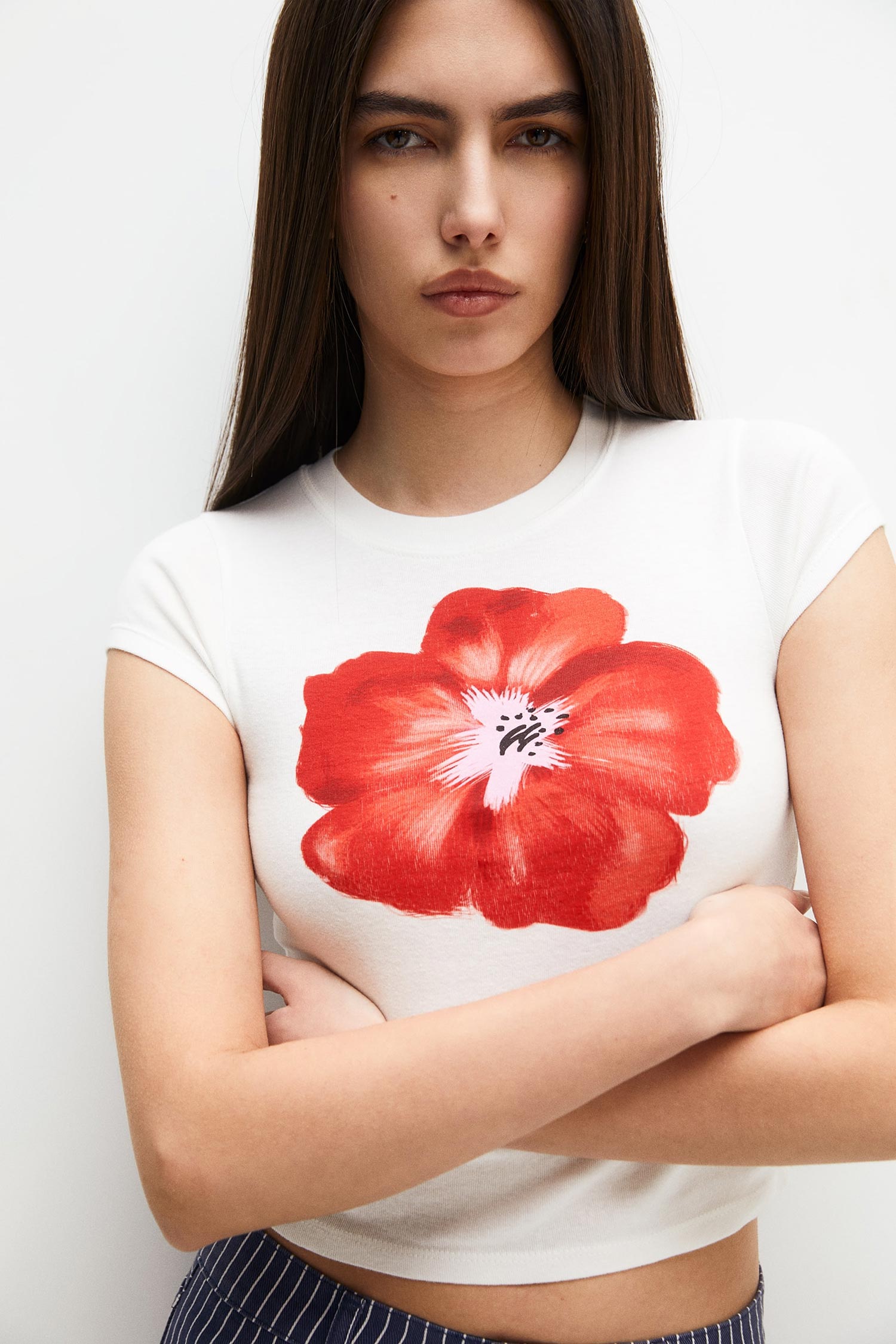 SHORT SLEEVE FLORAL T-SHIRT - Image 2