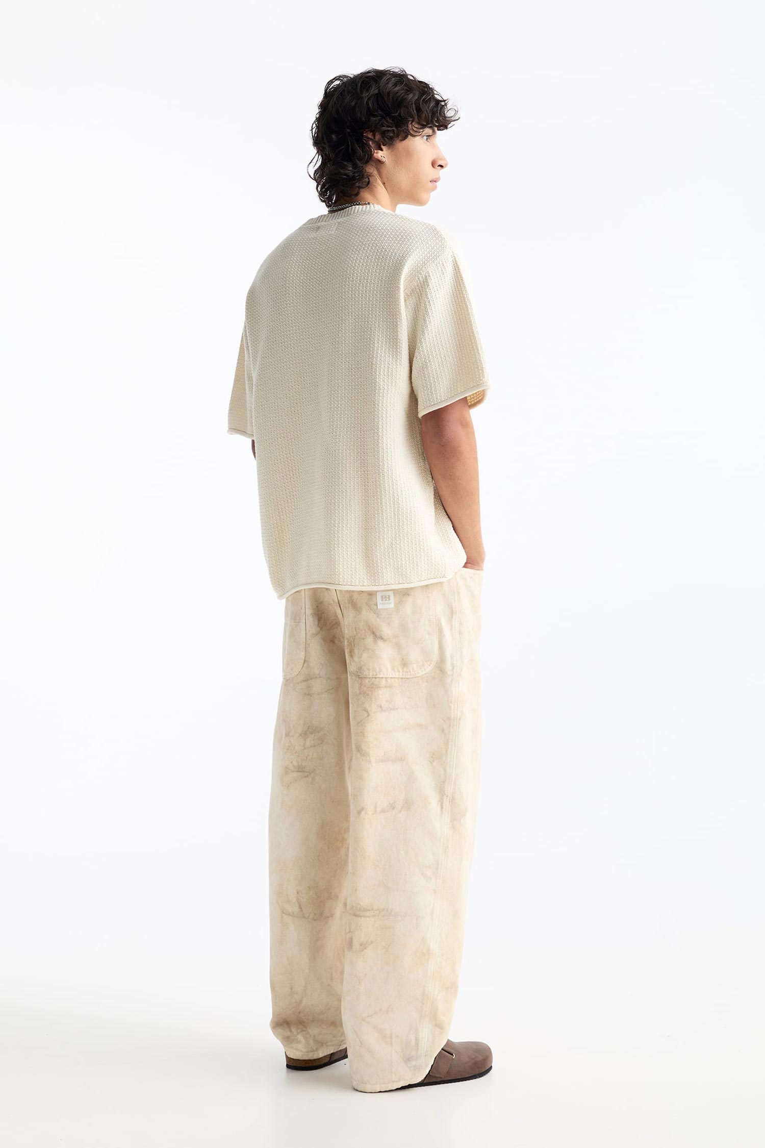 SHORT SLEEVE KNIT T-SHIRT - Image 2