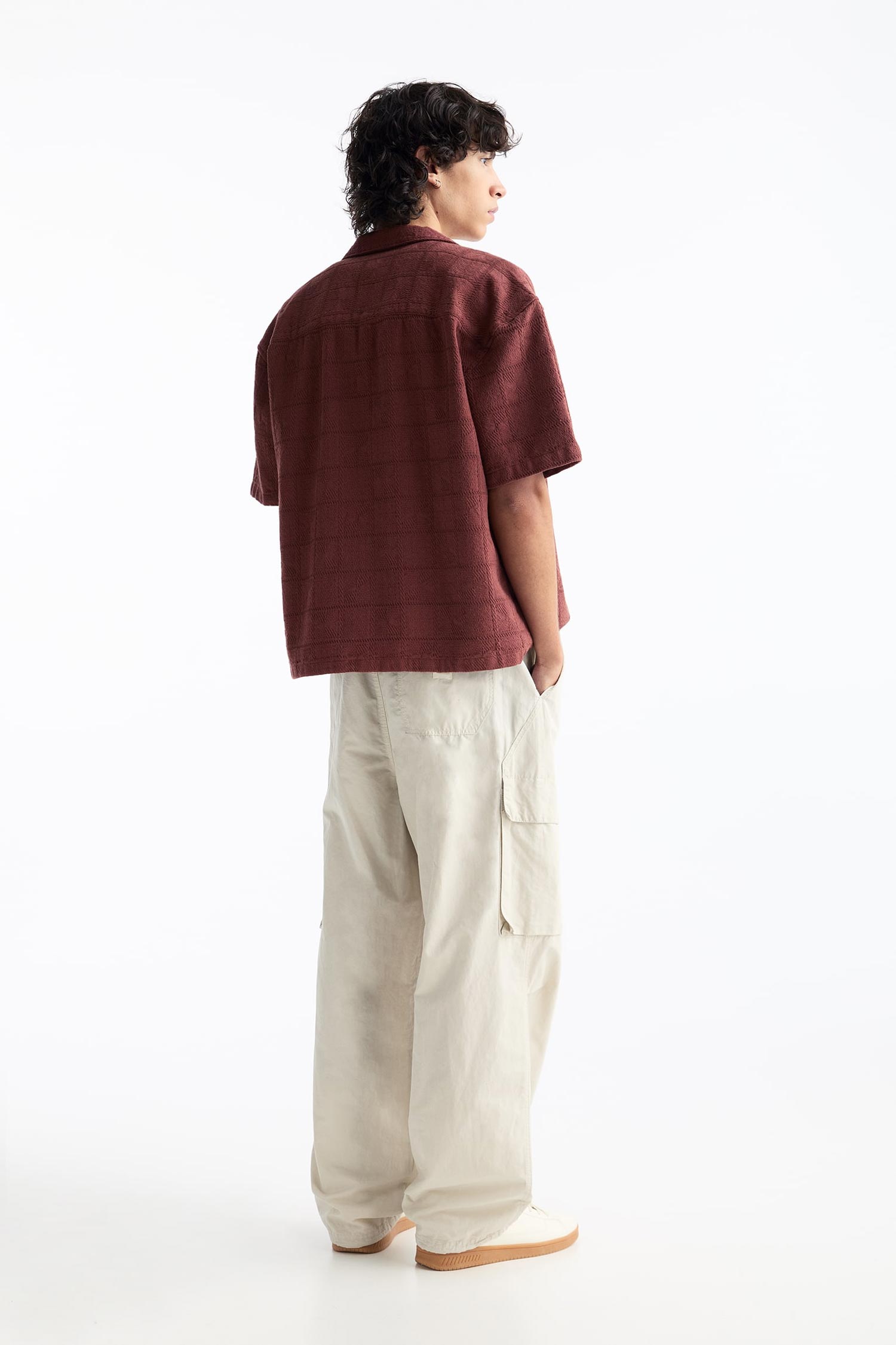 TEXTURED SHORT SLEEVE SHIRT - Image 2