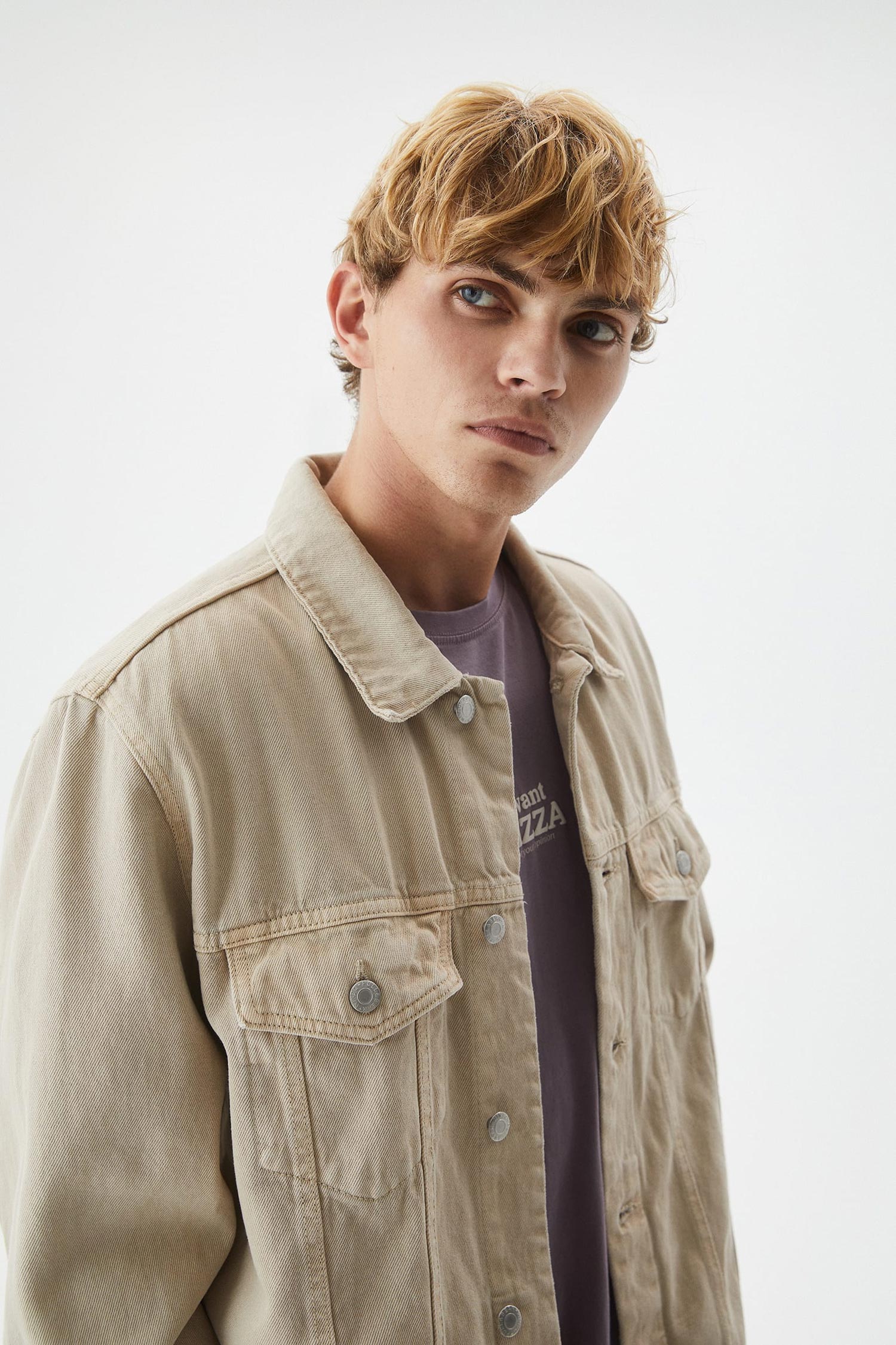 DENIM FABRIC BASIC JACKET - Image 4